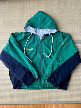 Vintage Hooded Varsity Sweat Jacket